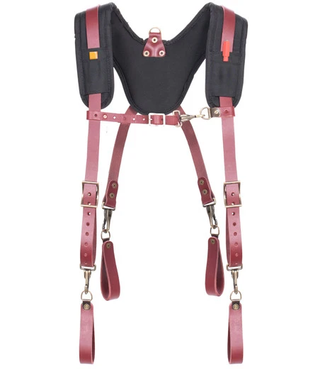 Kunys Leather Kuny's 21522 - Fully Adjustable, Padded Yoke Leather Suspenders 1 Kunys Leather Kuny's 21522 - Fully Adjustable, Padded Yoke Leather Suspenders