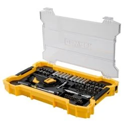 DEWALT DWMT45402 - 131 Pc. 1/4" And 3/8" Mechanic Tool Set With ToughSystem 2.0 Tray And Lid -Pearl Abrasive Sales DWMT45402 3 42658.1667226936.520.520