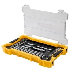 DEWALT DWMT45403 - 85 Pc. 3/8 In. And 1/2 In. Mechanic Tool Set With ToughSystem 2.0 Tray And Lid -Pearl Abrasive Sales DWMT45403 4 17110.1668174130.520.520