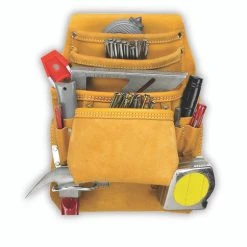 Kunys Leather Kuny's API933 - 10 Pocket Carpenter's Nail & Tool Bag (full Grain)