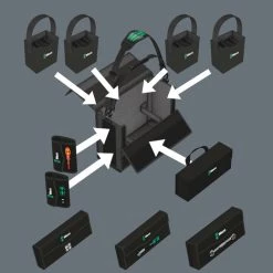 Wera 05004357001 - Wera 2go 2 XL Tool Container, 2 Pieces -Pearl Abrasive Sales vorteil wera2go 2 XL variabel 39139.1587782095.520.520